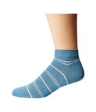 Falke Stripe Wash Sneaker Sock (tauben Blue) Men's Crew Cut Socks Shoes