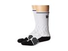 Under Armour Ua Football Crew (white/black) Men's Crew Cut Socks Shoes