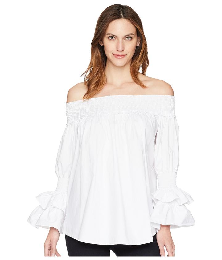 Scully Stevie Lace Duster Vest (white) Women's Vest
