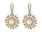 Marchesa Medium Round Drop Earrings (gold) Earring