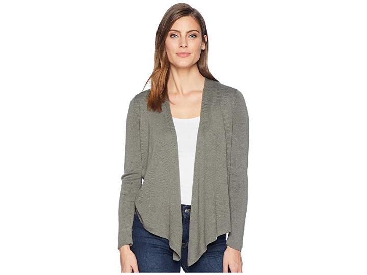 Nic+zoe Four-way Cardy Heavier Weight (moss) Women's Sweater