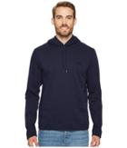 Lacoste Light Brushed Fleece Hoodie Sweatshirt (navy Blue) Men's Sweatshirt