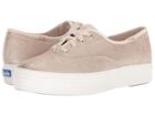Keds Triple Matte Brushed Metallic (rose Gold) Women's Lace Up Casual Shoes