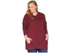 Columbia Plus Size Weekend Wanderertm Tunic (rich Wine) Women's Long Sleeve Pullover