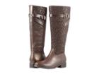 Trotters Lyra (dark Brown Embossed Snake/leather) Women's Boots