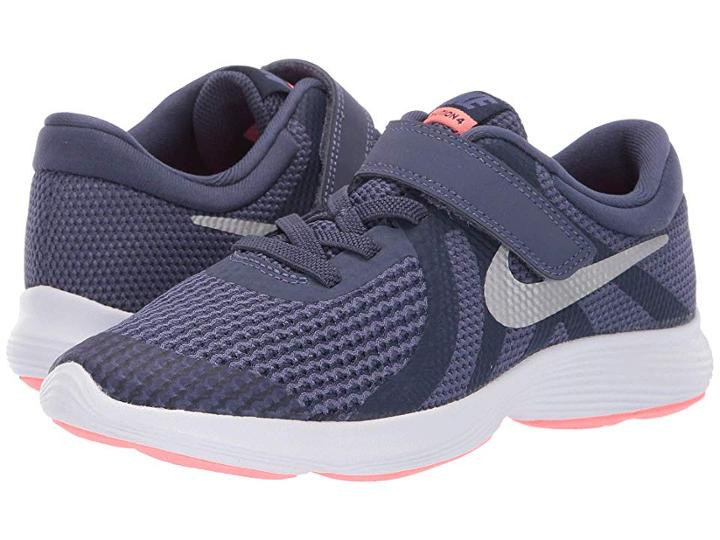 Nike Kids Revolution 4 (little Kid) (sanded Purple/metallic Silver) Girls Shoes