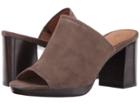 Frye Blake Mule (dark Taupe Suede) Women's Clog/mule Shoes