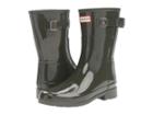 Hunter Original Refined Short Gloss (dark Olive) Women's Rain Boots
