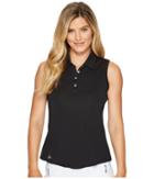 Adidas Golf Performance Sleeveless Polo (black) Women's Sleeveless