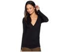 Lamade Pilar Wrap Top (black) Women's Long Sleeve Pullover