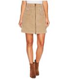 Jag Jeans Mccamey Zip Front Skirt In Refined Corduroy (toffee) Women's Skirt