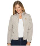 U.s. Polo Assn. Side Knit Jacket (moonrock) Women's Coat