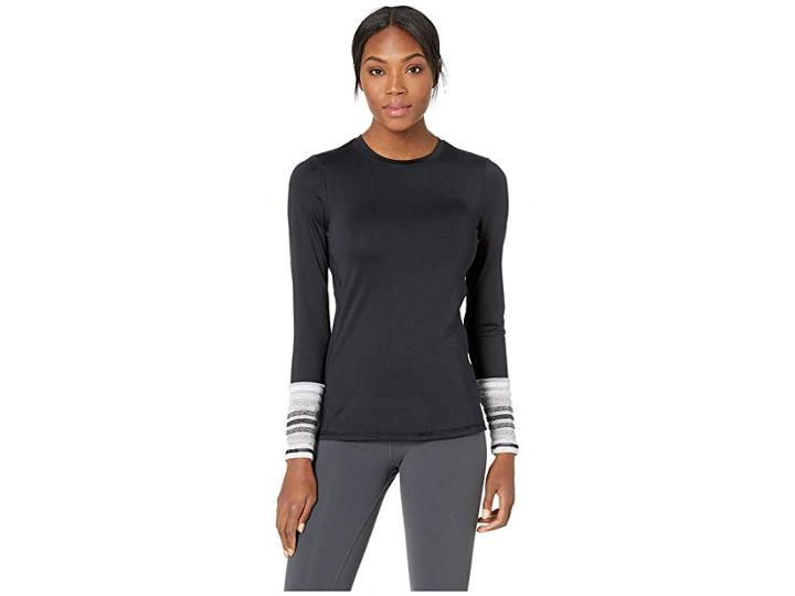 Shape Activewear Refine Long Sleeve Tee (black) Women's T Shirt