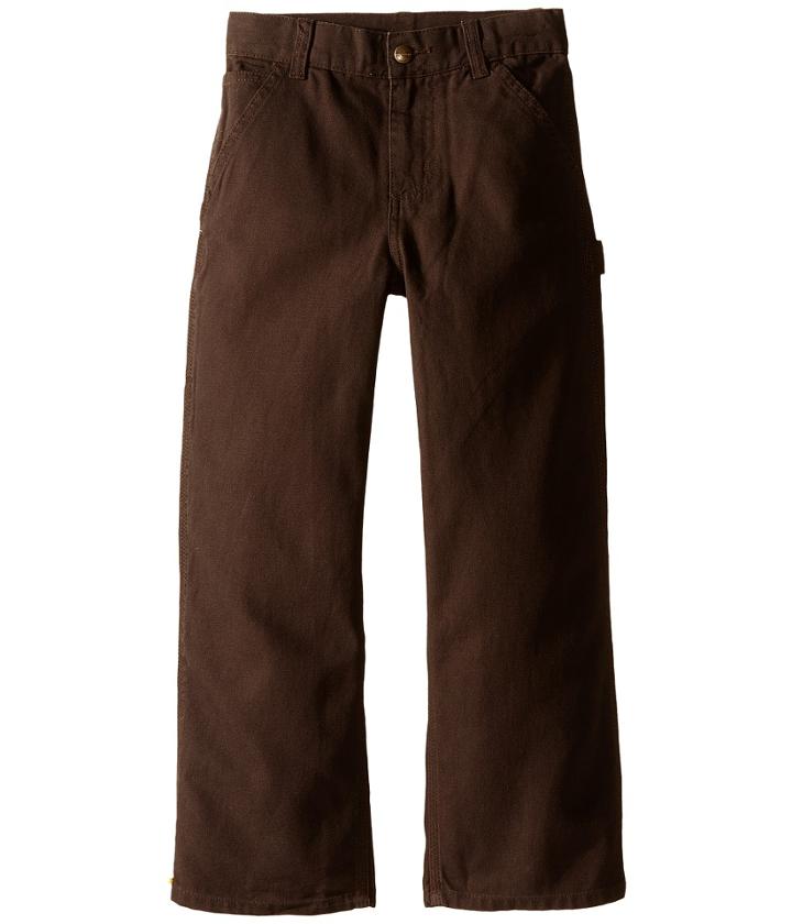 Carhartt Kids Canvas Work Dungaree (little Kids) (mustang Brown) Boy's Casual Pants