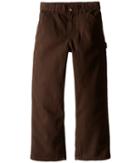 Carhartt Kids Canvas Work Dungaree (little Kids) (mustang Brown) Boy's Casual Pants