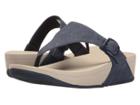 Fitflop The Skinny Canvas (midnight Navy) Women's Sandals