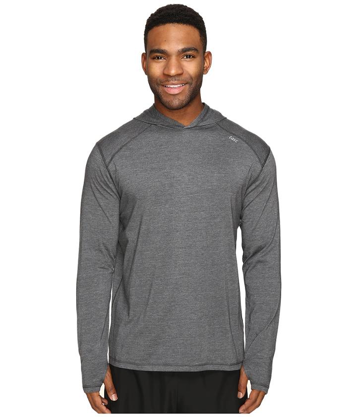 Tasc Performance Carrollton L/s Hoodie (black Heather) Men's Sweatshirt
