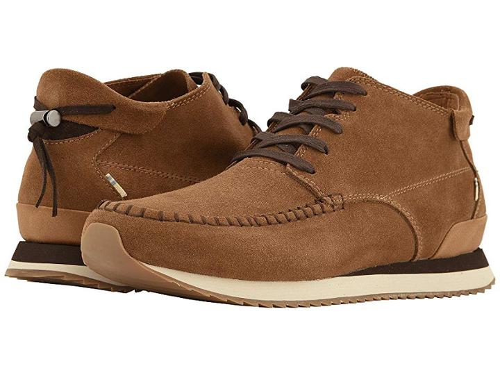 Toms Balboa Mid Water-resistant (toffee Suede) Men's Lace Up Casual Shoes