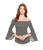 Karen Kane Bell Sleeve Top (print 2) Women's Blouse
