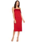Kensie Shiny Polyester Dress Ksdu7070 (deep Red) Women's Dress