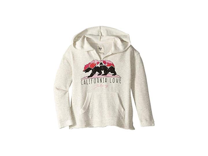 Billabong Kids Days Off Pullover Hoodie (little Kids/big Kids) (ash Heather) Girl's Sweatshirt