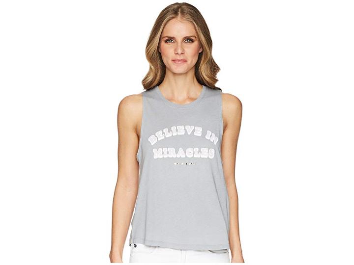 Spiritual Gangster Believe Miracles Tank Top (slate) Women's Sleeveless
