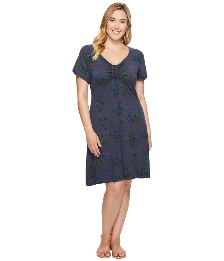 Extra Fresh By Fresh Produce Plus Size Off Shore Emma Dress (charcoal Gray) Women's Dress
