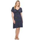 Extra Fresh By Fresh Produce Plus Size Off Shore Emma Dress (charcoal Gray) Women's Dress