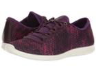 Ecco Sense Sport Sneaker (imperial Purple/imperial Purple Textile/cow Leather) Women's Lace Up Casual Shoes
