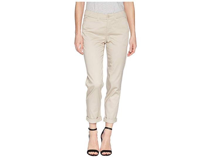 Liverpool Buddy Relaxed Trousers Micro-peached Twill In Marble Ivory (marble Ivory) Women's Casual Pants