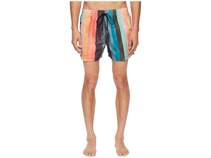 Paul Smith Artist Stripe Classic Swimsuit (multi) Men's Swimsuits One Piece