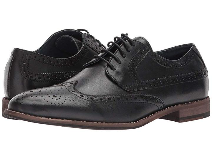 Rush By Gordon Rush Auden (black) Men's Lace Up Wing Tip Shoes