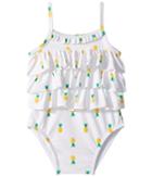 Janie And Jack Ruffle One-piece Swimsuit (infant) (multicolor) Girl's Swimsuits One Piece