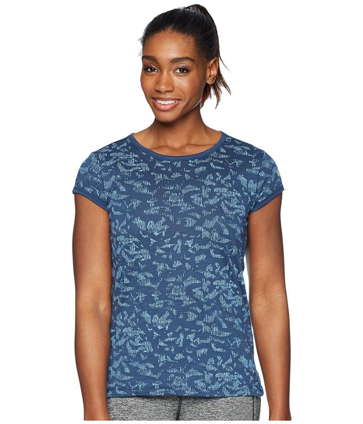 Asics Legends Short Sleeve Top (dark Blue) Women's Short Sleeve Pullover