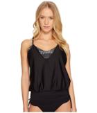 Next By Athena Dark Star Extended Tankini (black) Women's Swimwear