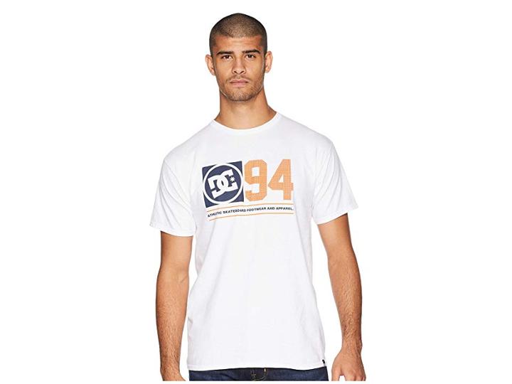Dc Player Seven Short Sleeve Tee (snow White) Men's T Shirt