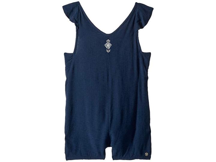 Roxy Kids Old School Romper (toddler/little Kids/big Kids) (dress Blues) Girl's Jumpsuit & Rompers One Piece