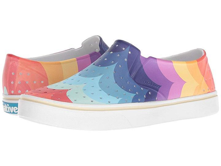 Native Shoes Miles (shell White/shell White/big Scallop) Athletic Shoes