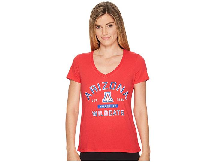 Champion College Arizona Wildcats University V-neck Tee (scarlet) Women's T Shirt