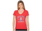 Champion College Arizona Wildcats University V-neck Tee (scarlet) Women's T Shirt