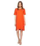 Eileen Fisher Organic Cotton Jersey A-line Dress (hot Red) Women's Dress