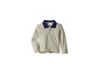 Toobydoo Long Sleeve Polo Shirt (toddler/little Kids/big Kids) (grey Stripe) Boy's Long Sleeve Pullover