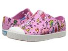 Native Kids Shoes Jefferson Print (toddler/little Kid) (malibu Pink/shell White/sticker Book Print) Girls Shoes
