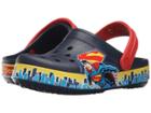 Crocs Kids Crocband Superman Clog (toddler/little Kid) (navy/true Red) Boys Shoes