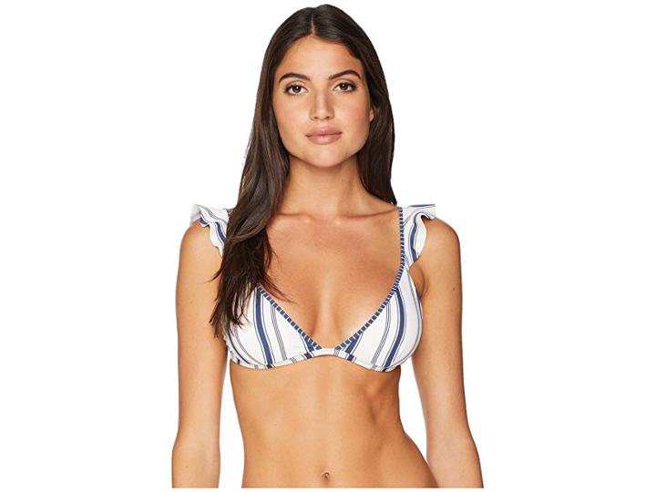 Rip Curl Wave Lines Fixed Triangle Top (indigo) Women's Swimwear