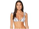 Rip Curl Wave Lines Fixed Triangle Top (indigo) Women's Swimwear