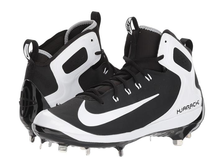 Nike Alpha Huarache Elite (black/white/wolf Grey/grey) Men's Cleated Shoes