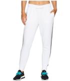 Adidas Essentials Cotton Fleece 3s Jogger (white/black) Women's Casual Pants