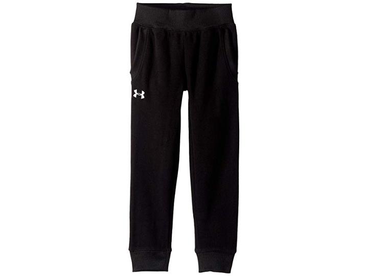 Under Armour Kids Hundo Jogger (little Kids) (black) Girl's Casual Pants