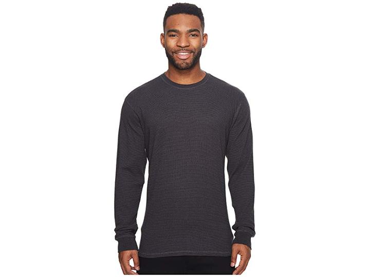 Rip Curl Sherm Crew Thermal (black) Men's Clothing